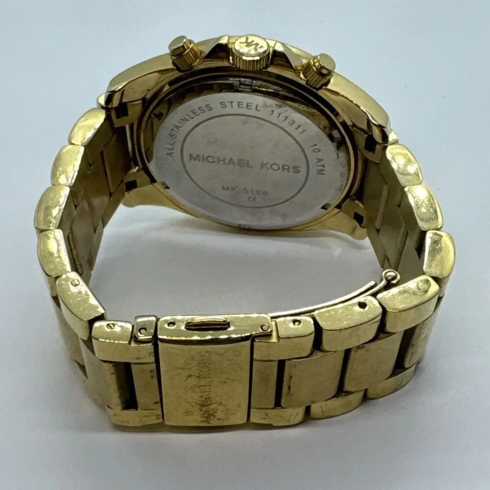 Michael Kors Blair MK5166 Women's Gold Stainless Steel Analog Dial Watch JNA594